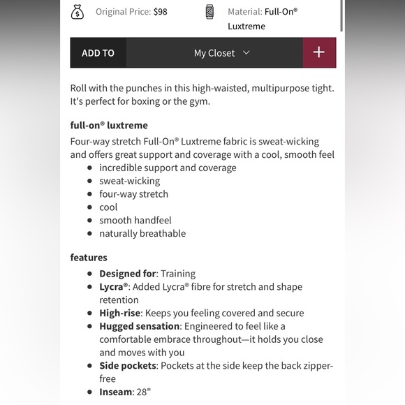 Rare Lululemon Leggings - Picture 10 of 12